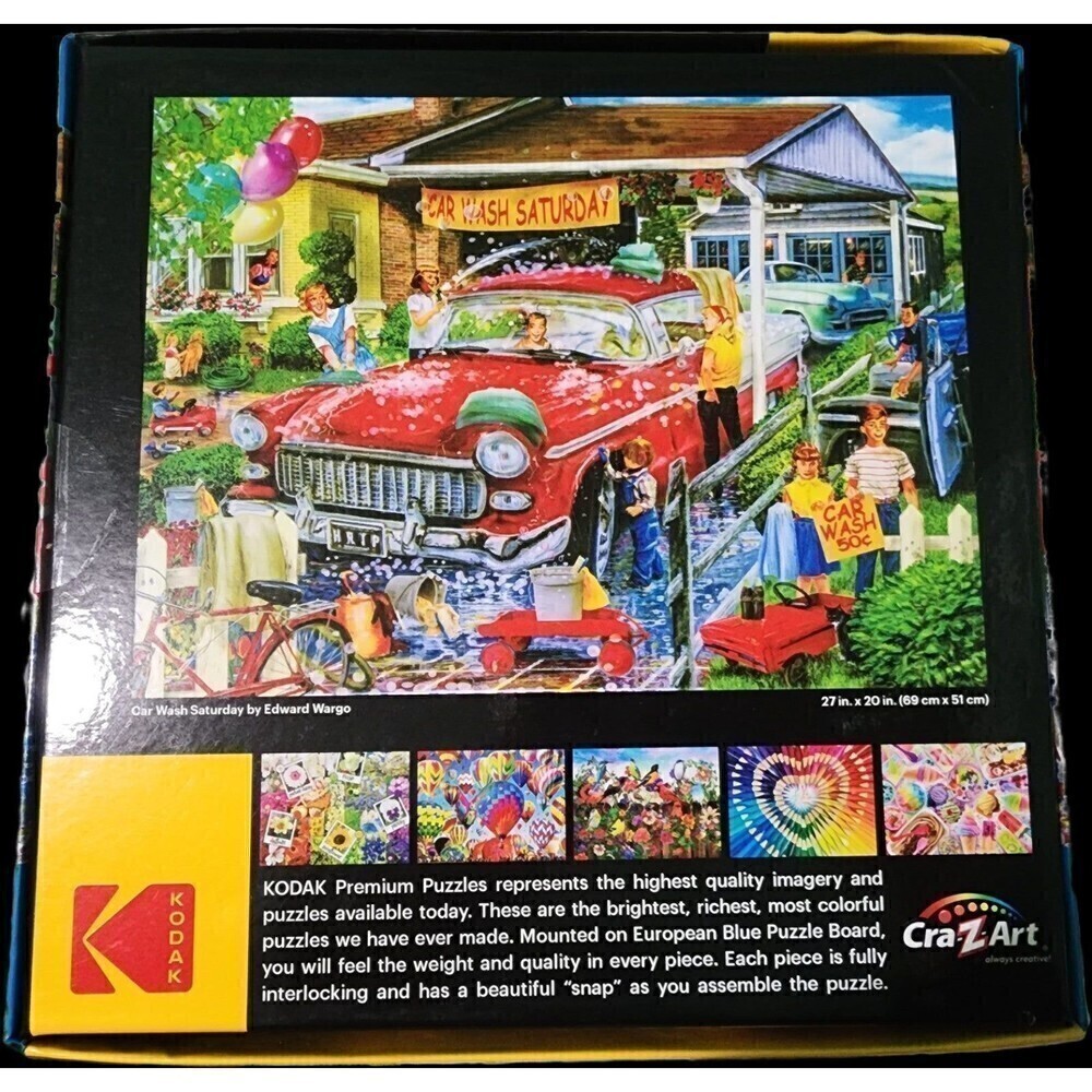 Cra-Z-Art Kodak 1000-Piece Car Wash Saturday Jigsaw Puzzle